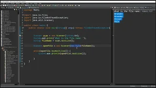 Building Java Programs CH6 File Processing searching for file with user input using scanners