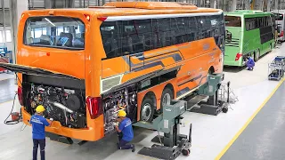 Inside a Giant Factory Building Massive Buses by Hand