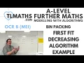 OCR MEI MwA B Bin Packing 04 First Fit Decreasing Algorithm Example