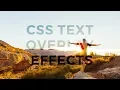CSS Text Overlay Effects with mix-blend-mode Property HTML CSS Effect