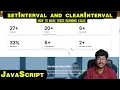 setinterval and clearinterval how to make running in project Html CSS and JavaScript Deepak sir