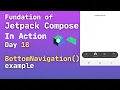 jetpack compose bottom navigation bar android compose bottom navigation example day18