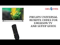 Philips Universal Remote Codes For Emerson TV Setup Guide in Just Minutes
