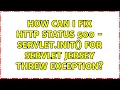How can I fix HTTP Status 500 - Servlet init for servlet jersey threw exception