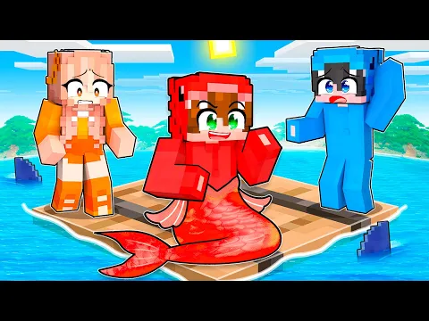 Video Thumbnail: Me Hice pasar por SIRENA para Trollear a Mis Amigos en UNA BALSA en Minecraft!