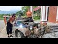Download Lagu The girl repaired and restored the old scrap car.