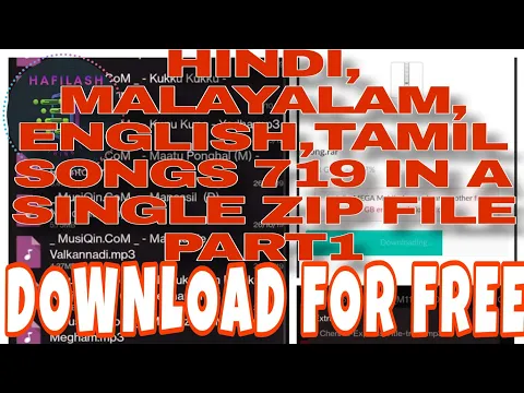Download MP3 HINDI | MALAYALAM | ENGLISH MP3 SONGS 719 IN A SINGLE ZIP FILE  |DOWNLOAD | HAFILASH