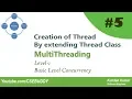05 Creation of Thread by extending Thread class - Multithreading Level 1