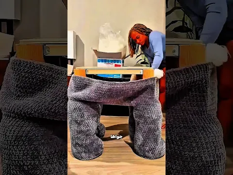 فضلت تحيك الترابيزة 14 يوم… والنتيجة فيل! 😳🐘
