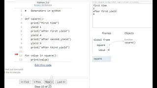 Generators in Python Interview Question