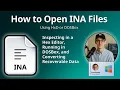 How to Open INA Files MS-DOS Data