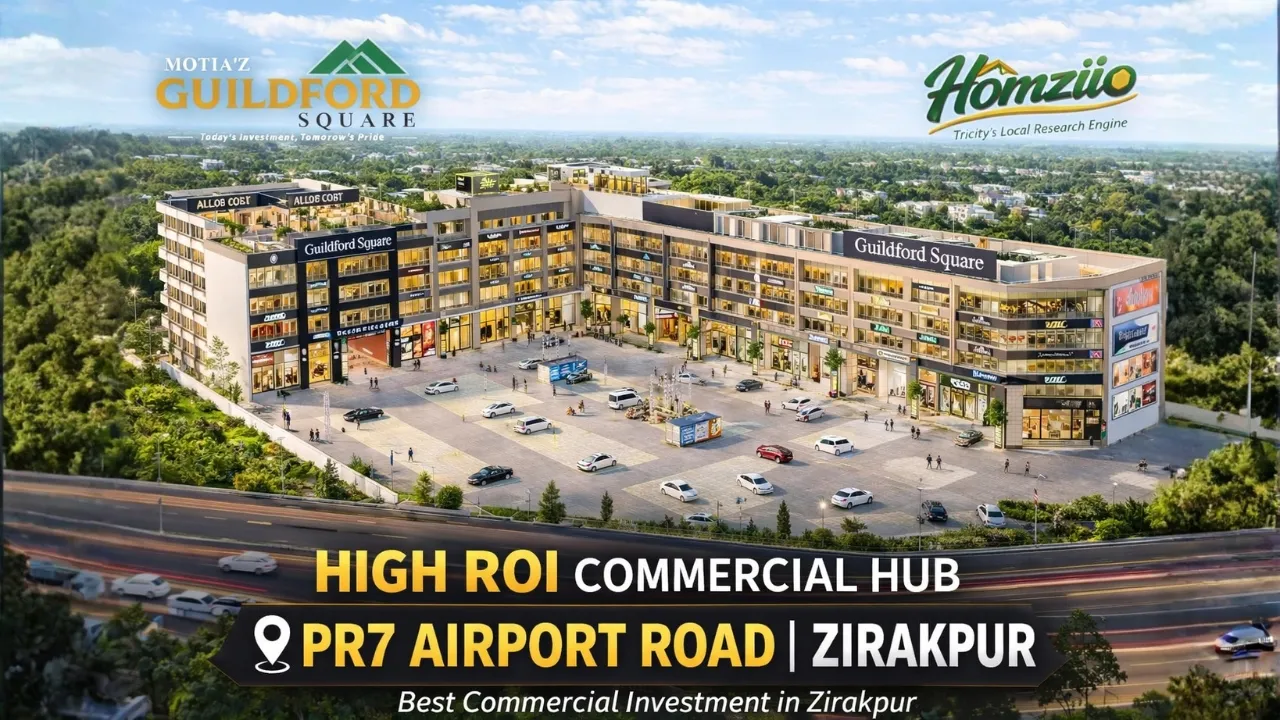 Motiaz Guildford Square Zirakpur | Premium Commercial Showrooms & Offices on PR7 Airport Road