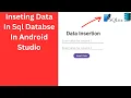 Android SQLite Database Tutorial Inserting User Input Part 1