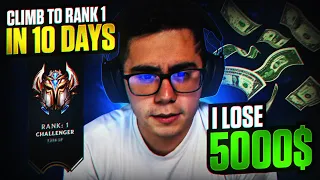 RANK 1 IN 10 DAYS OR I LOSE 5000$ | DAY 1