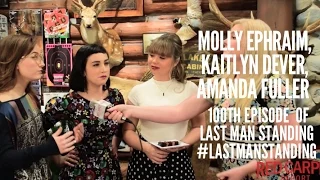 Kaitlin Dever Molly Ephraim Amanda Fuller at LastManStanding 100th Episode Celebration on Set