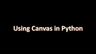 Canvas in Python