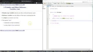 1 2 Object References class constructors