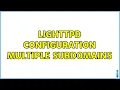 Ubuntu Lighttpd configuration multiple subdomains
