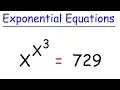 Exponential Equations With Powers of X