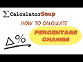 How to Calculate Percentage Change