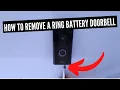 How To Remove A Ring Battery Doorbell