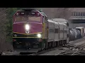 Fast Boston Commuter Trains On The Fitchburg Line Winter 2025