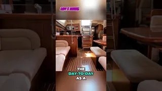 This Yacht 🛥️ Is The Ultimate Floating Home 🏠  Under $1M! 😱 #boatlife #boatbuying #ytshorts