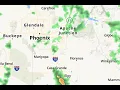 Scattered showers and storms across the Valley