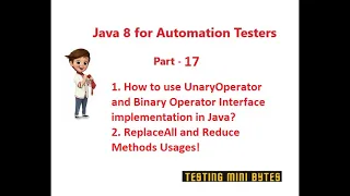 Java 8 for Automation QA - ReplaceAll method Usage