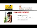 2D Game Development Java Institute Selection Programme Kavindu Sudesh Kumara