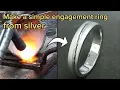 Download Lagu Make a simple engagement ring from silver || Cara membuat cincin tunangan simpel dari perak