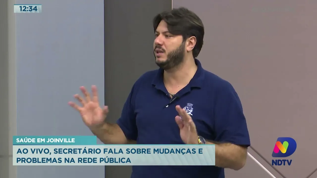Saúde em Joinville: ao vivo, secretário fala sobre mudanças e problemas na rede pública