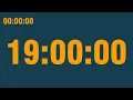 19 hour timer play at 0 5x speed with end alarm time elapsed and progress bar