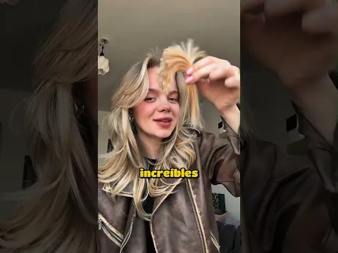 Probó la tendencia de cortarse un enorme mechón de un solo movimiento!