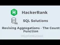 Revising Aggregations - The Count Function HackerRank SQL Solution