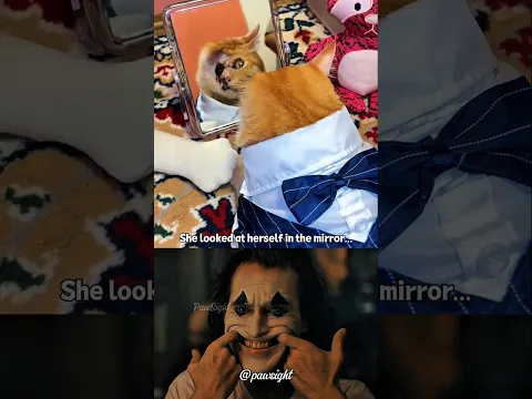 She Looked in the Mirror… Not Knowing She Was Still Beautiful 💔 #cat #viral #shortvideo