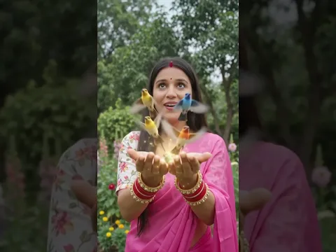 Garden me birds magic ❤️😝#youtubeshorts