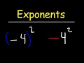 Simplifying Exponents with Negative Bases
