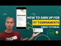 How To Sign Up For ITF Tennis Tournaments Guide Tutorial For New Tennis Pros