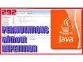 JAVA Permutations without repetition - BigInteger and Factorial