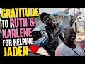 Gratitude to Ruth and Karlene for helping Jaden