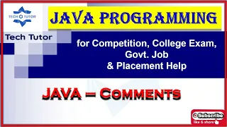 Comments in JAVA Core JAVA Java for beginners Competition Hindi 2023