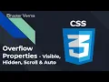 CSS Tutorial for beginners in Hindi CSS Overflow Properties - Visible Scroll Auto Hidden
