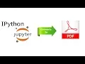 convert ipython notebook to pdf Best and Easy way