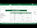 MS Excel - Data Validation Part2 Circle Invalid data Error Stop Warning Info Messages