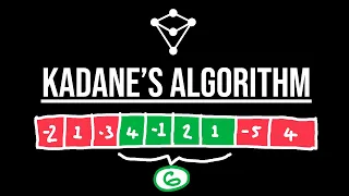 Kadane s Algorithm - Coding Interview Question
