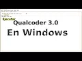 Instalacion de Qualcoder 3 en Windows y crear proyecto