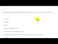 Lesson 02 JavaScript Functions and Events Sahalsoftware
