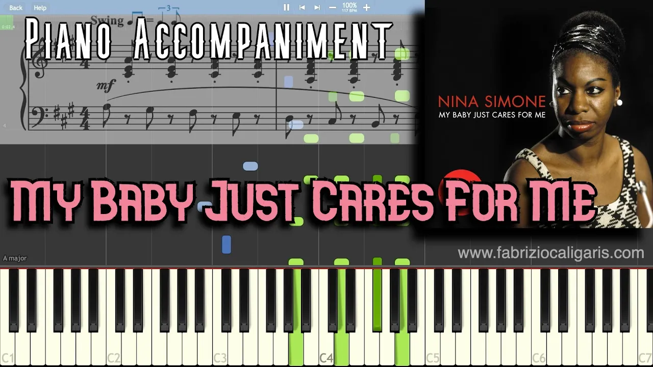 My Baby Just Cares For Me - Nina Simone - Piano Accompaniment - PDF - MIDI My Baby Just Cares For Me - Nina Simone - Piano Accompaniment - PDF - MIDI