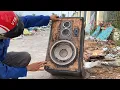 Download Lagu Restoration 1975 Japanese SONY Speaker // Restore Repair Speaker As You Wish